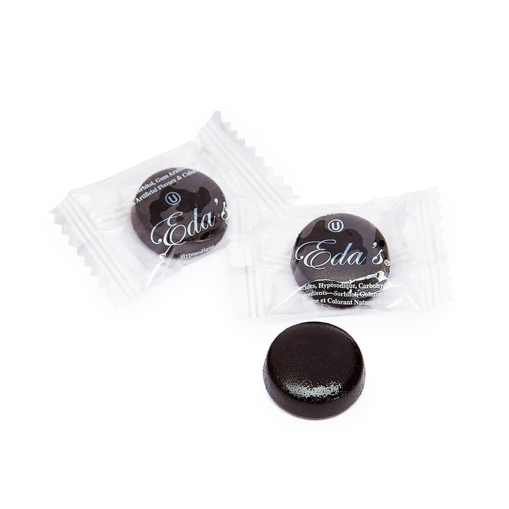 Eda's Sugar Free Hard Candy Drops - Black Licorice: 2LB Bag - Candy Warehouse