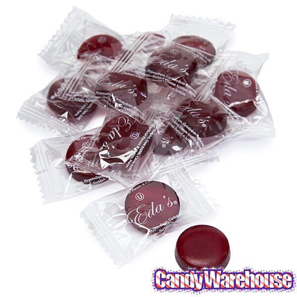 Eda's Sugar Free Hard Candy Drops - Cherry: 2LB Bag - Candy Warehouse