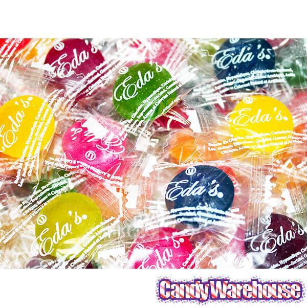 Eda's Sugar Free Hard Candy Drops - Fruit Assortment: 2LB Bag - Candy Warehouse
