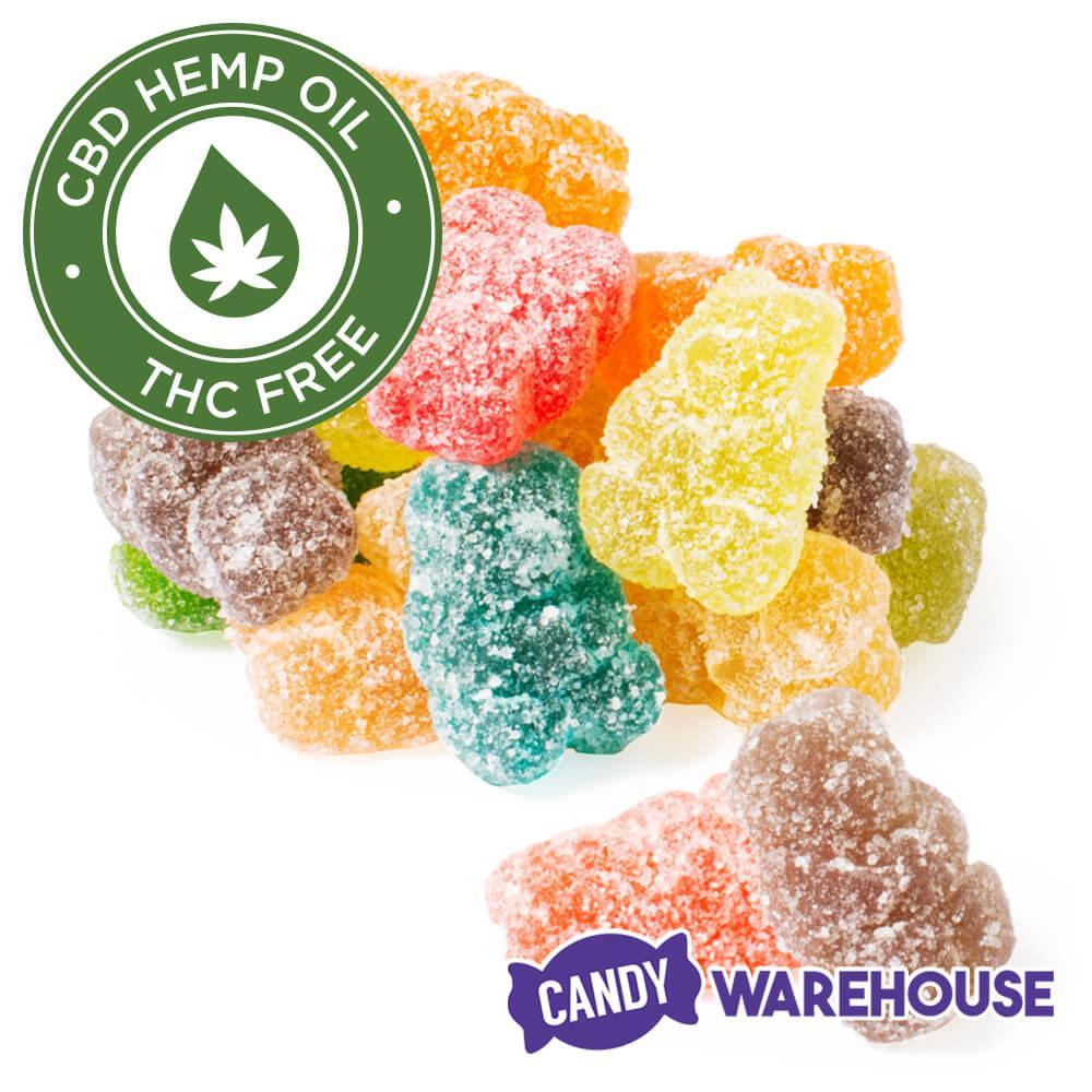 Eddy Edibles Assorted Sour CBD Gummies THC Free 200mg: 10 Gummy Bears - Candy Warehouse