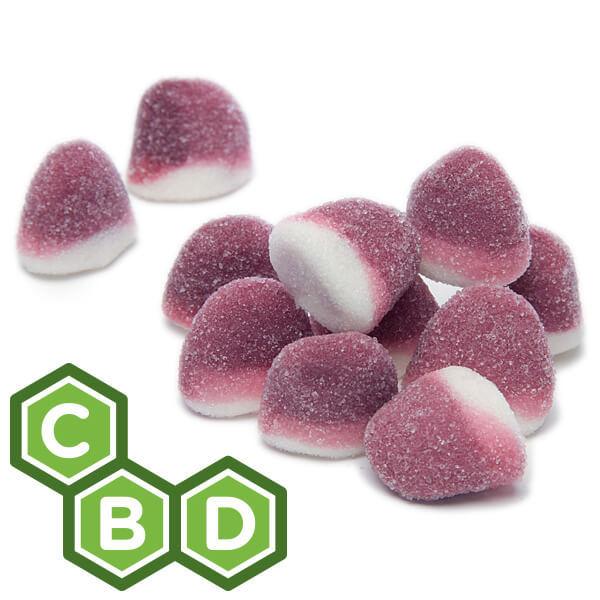 Eddy Edibles Grape Pufflettes CBD Gummies THC Free 750mg: 30 Gummy Bites - Candy Warehouse