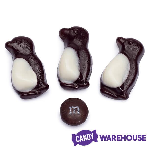 Efrutti Black & White Gummy Penguins Candy: 1KG Bag - Candy Warehouse