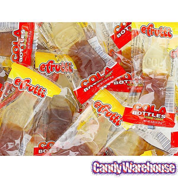 Efrutti Gummy Cola Bottles - Wrapped: 80-Piece Box - Candy Warehouse