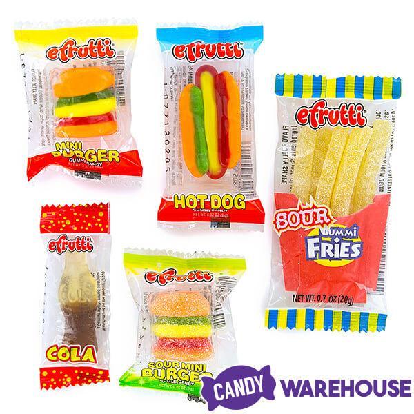 Efrutti Gummy Lunch Candy: 70-Piece Bag - Candy Warehouse