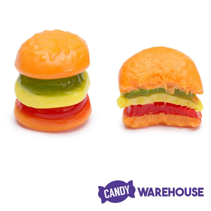 Efrutti Gummy Mini Burgers Candy: 60-Piece Box - Candy Warehouse