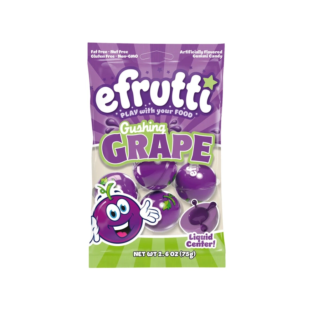 eFrutti Gushing Grape Gummies: 12-Count Case
