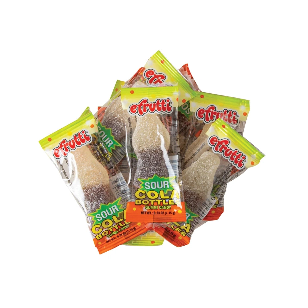 Efrutti Sour Cola Bottles Gummy Candy: 200-Piece Box