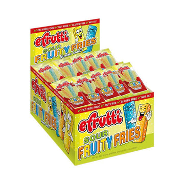 Efrutti Sour Gummy French Fries: 48-Piece Box - Candy Warehouse