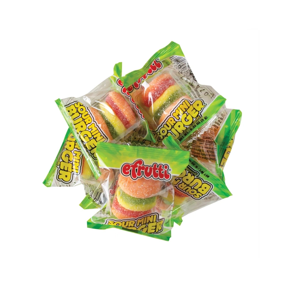 eFrutti Sour Mini Gummy Burgers: 101-Piece Box