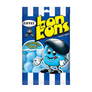 Eiffel Chewy Bon Bons 4-Ounce Packs - Blue Raspberry: 12-Piece Box - Candy Warehouse