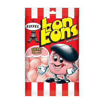 Eiffel Chewy Bon Bons 4-Ounce Packs - Cherry: 12-Piece Box - Candy Warehouse