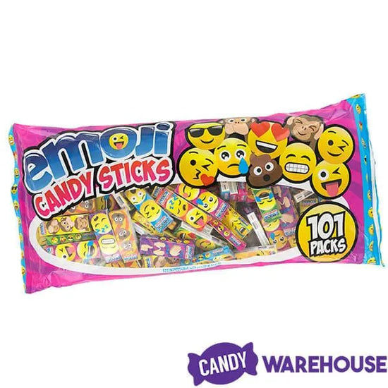 Emoji Character Candy Sticks 2Packs 100Piece Bag Candy Warehouse