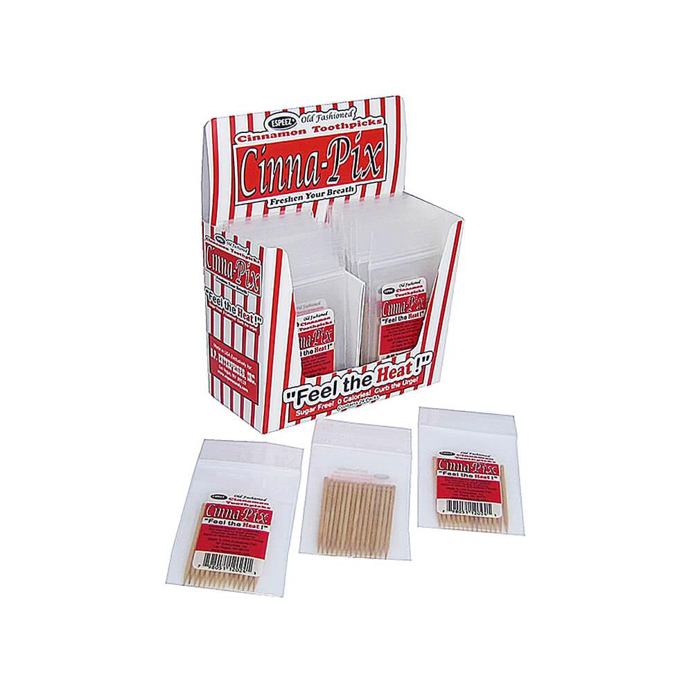 Espeez Cinna-Pix Cinnamon Toothpicks Pouches: 24-Piece Box - Candy Warehouse