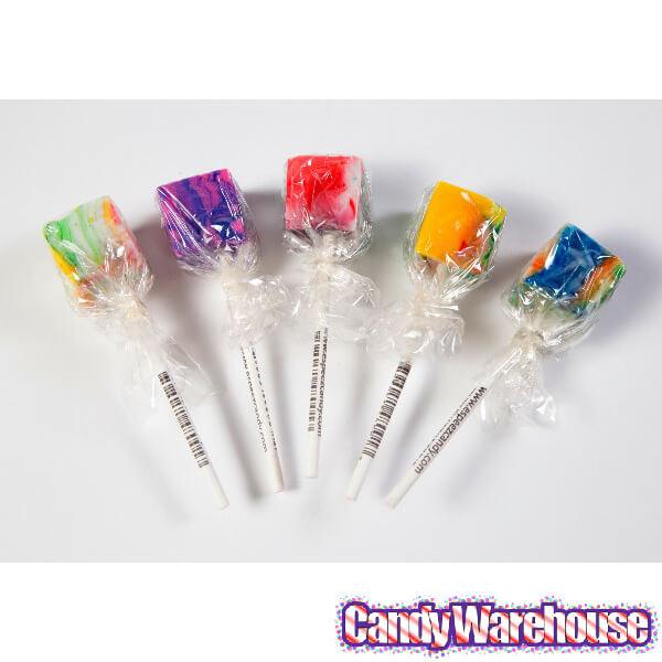 Espeez Cube Pops - Groovy Tie-Dye: 48-Piece Display - Candy Warehouse
