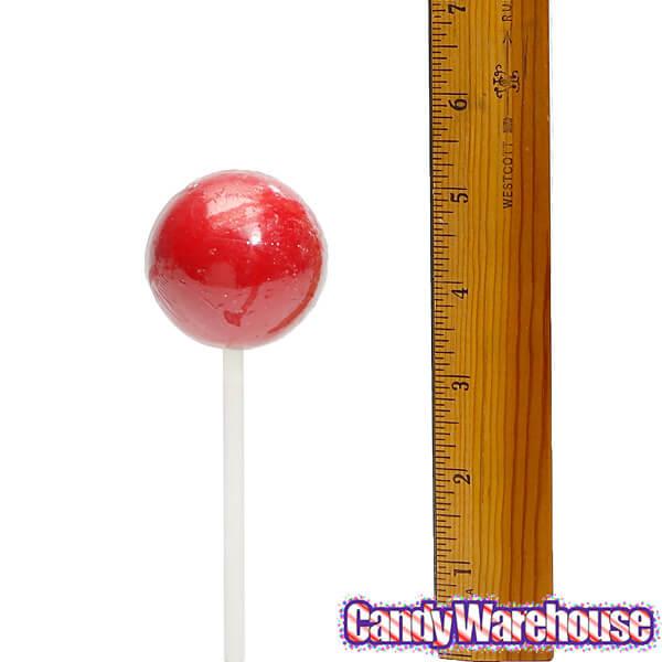 Espeez Paintball Pops Giant Jawbreaker Suckers - Red: 12-Piece Bag - Candy Warehouse