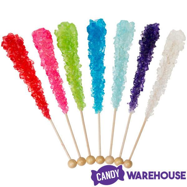 Espeez Rock Candy Crystal Sticks - Assorted: 12-Piece Box - Candy Warehouse