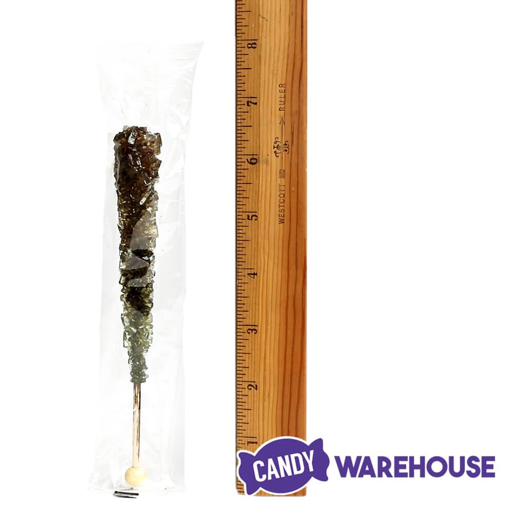 Espeez Rock Candy Crystal Sticks - Black: 36-Piece Tub - Candy Warehouse