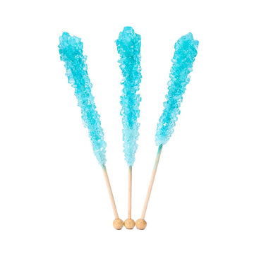 Espeez Rock Candy Crystal Sticks - Light Blue: 36-Piece Tub - Candy Warehouse