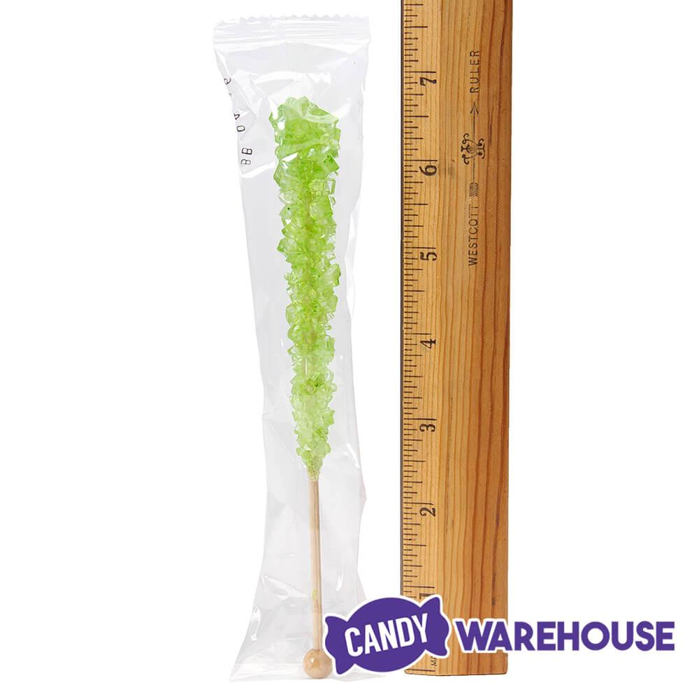 Espeez Rock Candy Crystal Sticks - Light Green: 36-Piece Tub - Candy Warehouse
