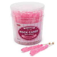 Espeez Rock Candy Crystal Sticks - Pink: 36-Piece Tub - Candy Warehouse