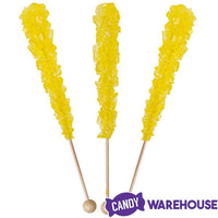 Espeez Rock Candy Crystal Sticks - Yellow: 36-Piece Tub - Candy Warehouse