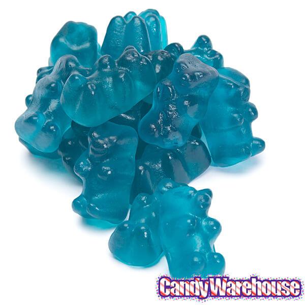 European Style Gummy Bears - Blue Raspberry: 2LB Bag - Candy Warehouse