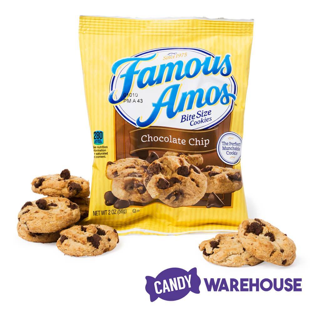 Famous Amos Bite Size Cookie Bags - 36-Piece Box - Candy Warehouse