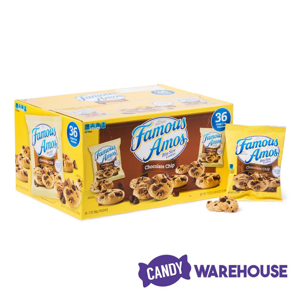 Famous Amos Bite Size Cookie Bags - 36-Piece Box - Candy Warehouse