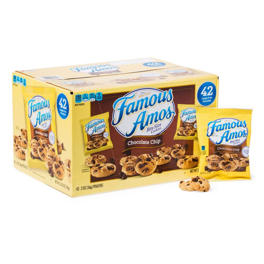 Famous Amos Chocolate Chip: 42-Piece Box - Candy Warehouse