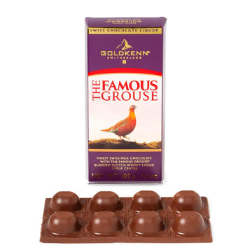 Famous Grouse Scotch Filled Chocolate Bar: 10-Piece Box - Candy Warehouse