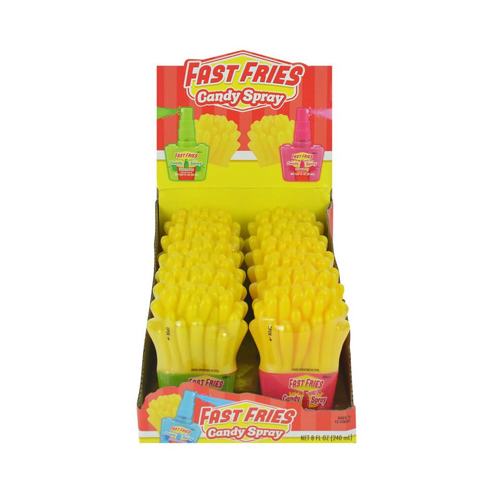 Fast Fries Candy Spray: 12-Piece Display - Candy Warehouse