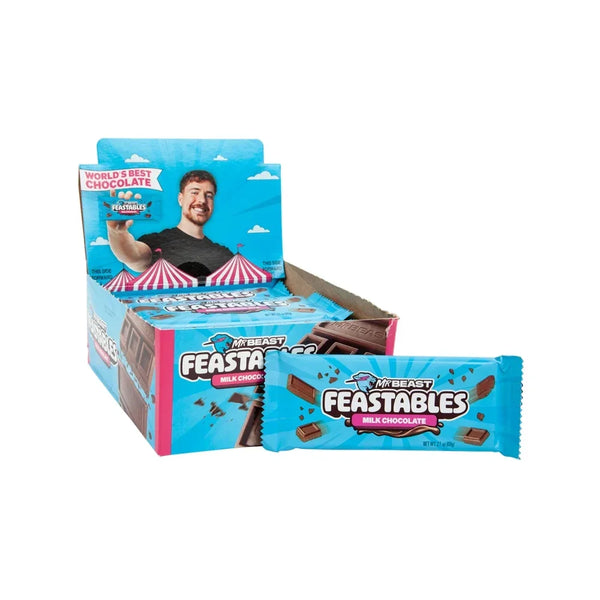 MrBeast Feastables Milk Chocolate Bars 24-Piece Box | Candy