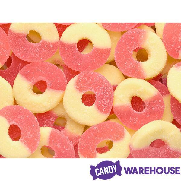 Fini Sour Strawberry Gummy Rings: 1KG Bag - Candy Warehouse