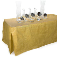 Fitted Table Cover For Standard 6-Foot Rectangular Table - Gold - Candy Warehouse