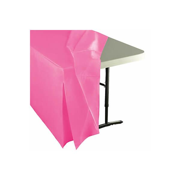 Fitted Table Cover For Standard 6-Foot Rectangular Table - Hot Pink - Candy Warehouse