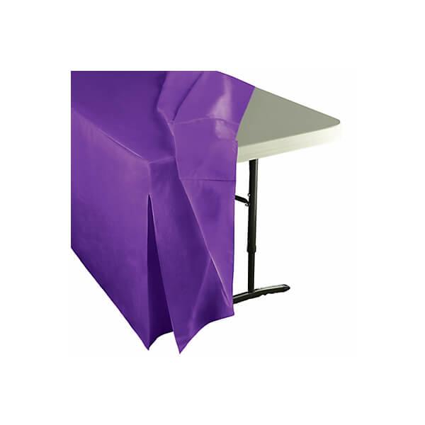 Fitted Table Cover For Standard 6-Foot Rectangular Table - Purple - Candy Warehouse