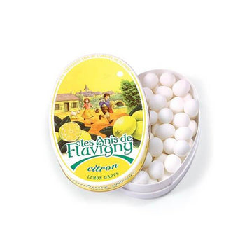 Flavigny Pastilles Candy Tins - Lemon: 8-Piece Box - Candy Warehouse