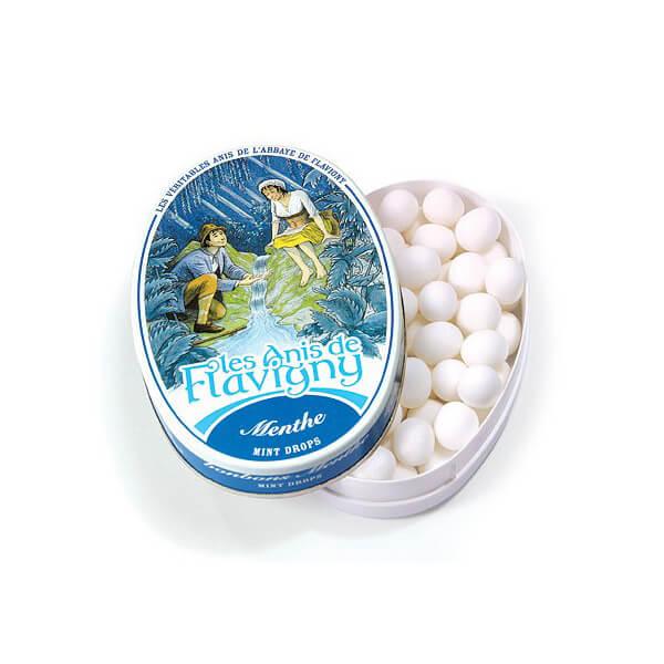 Flavigny Pastilles Candy Tins - Mint: 8-Piece Box - Candy Warehouse