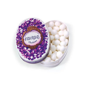 Flavigny Pastilles Candy Tins - Violet: 8-Piece Box - Candy Warehouse