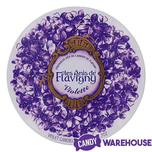 Flavigny Pastilles Violet Candy Gift Tin - Candy Warehouse