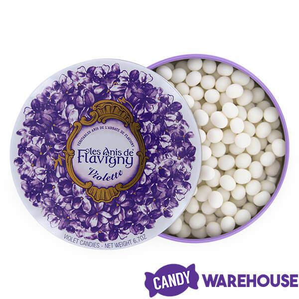Flavigny Pastilles Violet Candy Gift Tin - Candy Warehouse