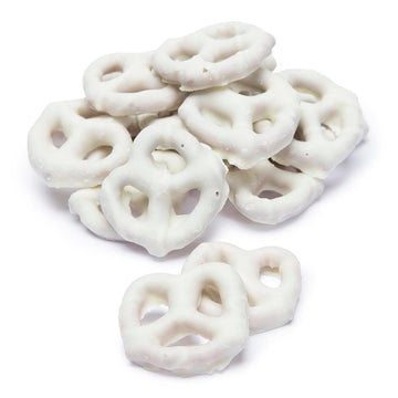 Flipz White Fudge Mini Pretzels: 7.5-Ounce Bag - Candy Warehouse