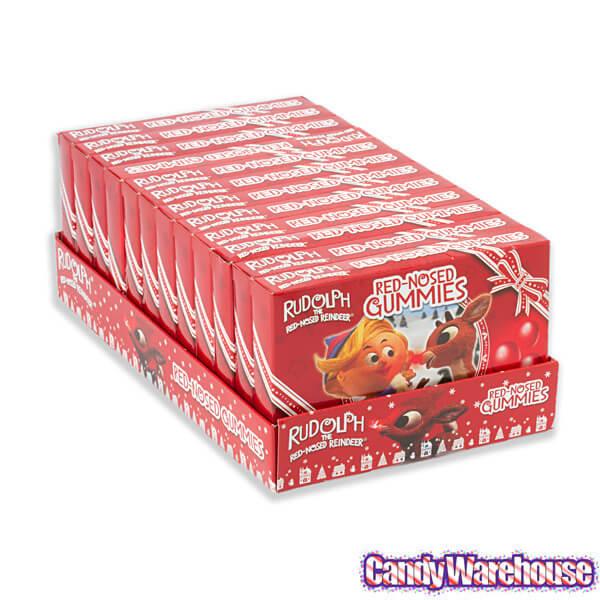 Flix Candy Rudolph's Red-Nosed Gummies Theater Packs: 12-Piece Box - Candy Warehouse