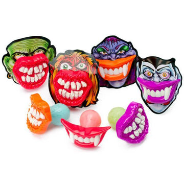 Flix Candy Spooky Lip Pops Candy Packs: 12-Piece Display - Candy Warehouse