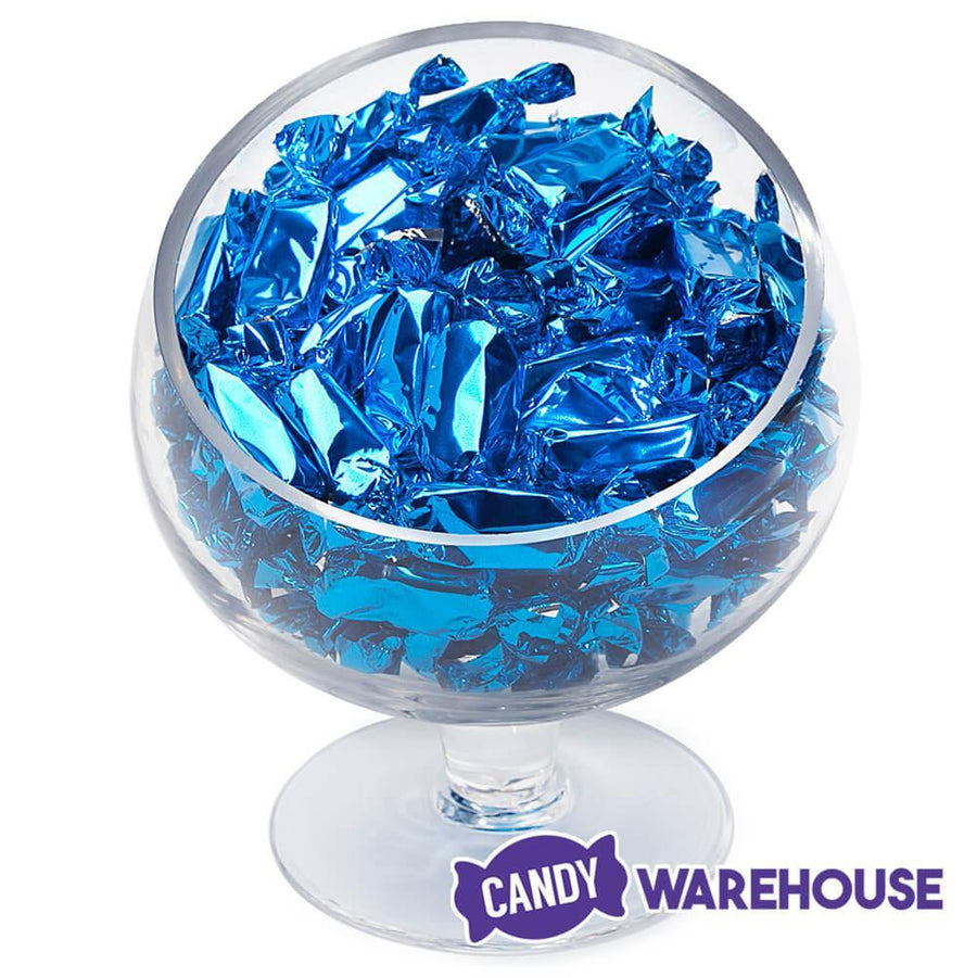 Foiled Caramel Candy - Blue: 180-Piece Bag - Candy Warehouse