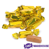 Foiled Caramel Candy - Gold: 180-Piece Bag - Candy Warehouse