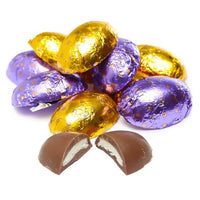 Foiled Chocolate and Marshmallow Creme Half Eggs: 4LB Bag - Candy Warehouse