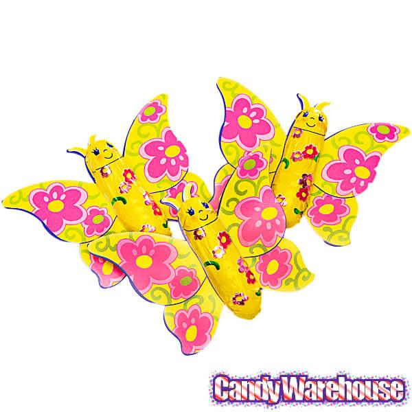 Foiled Chocolate Butterflies: 40-Piece Tub - Candy Warehouse