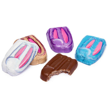 Foiled Double Crisp Chocolate Bunny Ears: 4LB Bag - Candy Warehouse