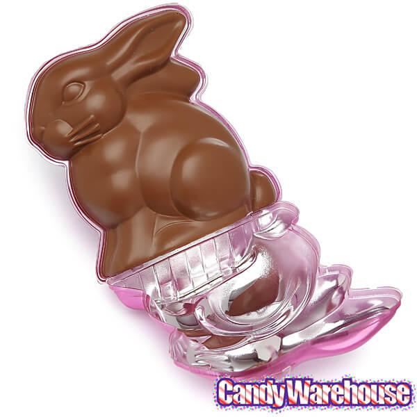 Foiled Milk Chocolate 6-Ounce Easter Bunnies: 3-Piece Set - Candy Warehouse